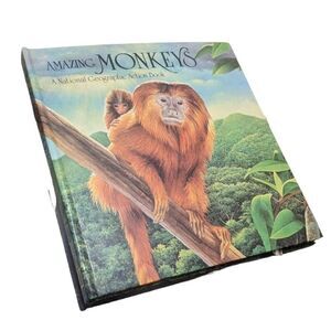 Amazing Monkey National Geographic Action Book Vintage 80s‎